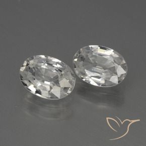 2.36 ct natürliche Weiß Zirkon-Edelsteine, Oval, VS