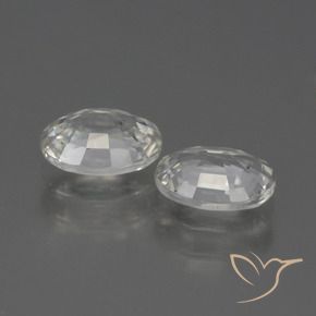 2.36 ct natürliche Weiß Zirkon-Edelsteine, Oval, VS