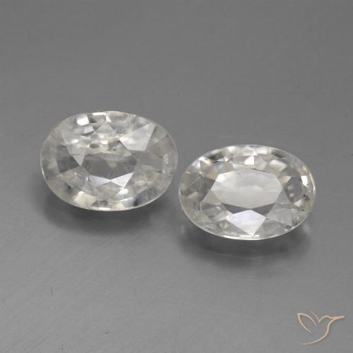 2.07ctw Natürlicher Warmweiß Zirkon, Oval, VS