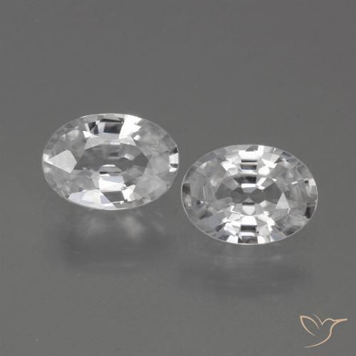 2.26ctw Natürlicher Weiß Zirkon, Oval, VS