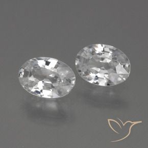 2.26 ct natürliche Weiß Zirkon-Edelsteine, Oval, VS