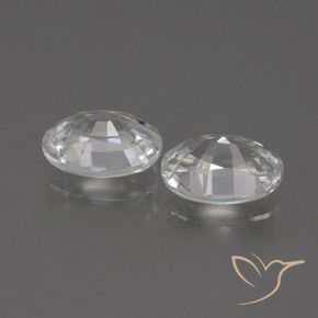 2.51 ct natürliche Warmweiß Zirkon-Edelsteine, Oval, VVS