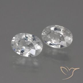 2.42 ct natürliche Weiß Zirkon-Edelsteine, Oval, VS