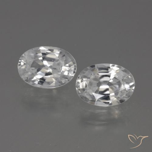 2.27ctw Natürlicher Weiß Zirkon, Oval, VVS