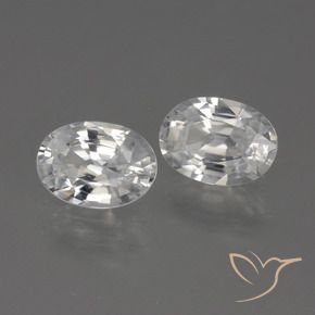 2.27 ct natürliche Weiß Zirkon-Edelsteine, Oval, VVS