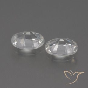 2.27 ct natürliche Weiß Zirkon-Edelsteine, Oval, VVS
