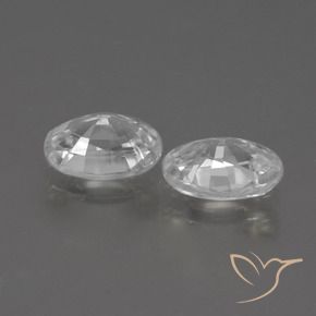2.26 ct natürliche Weiß Zirkon-Edelsteine, Oval, VS
