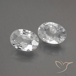 1.93 ct natürliche Weiß Zirkon-Edelsteine, Oval, VS