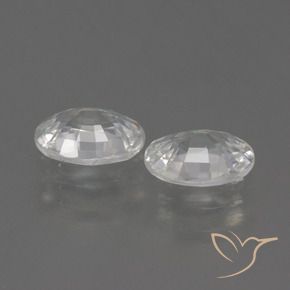 2.24 ct natürliche Weiß Zirkon-Edelsteine, Oval, VS