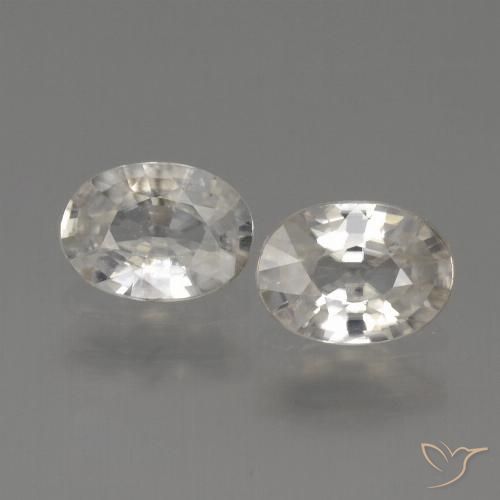 2.27ctw Natürlicher Warmweiß Zirkon, Oval, VS