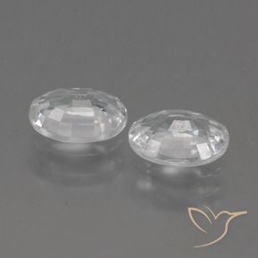 2.16 ct natürliche Weiß Zirkon-Edelsteine, Oval, VVS