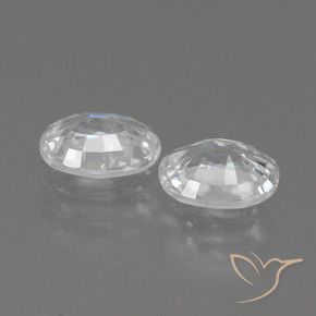 2.37 ct natürliche Weiß Zirkon-Edelsteine, Oval, VS