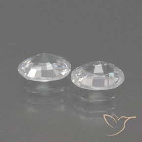 2.35 ct natürliche Weiß Zirkon-Edelsteine, Oval, VVS