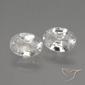 2.44 ct natürliche Weiß Zirkon-Edelsteine, Oval, VVS