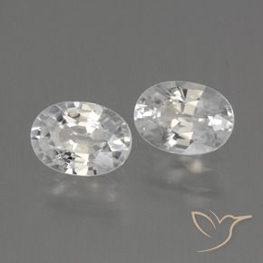 2.48 ct natürliche Weiß Zirkon-Edelsteine, Oval, VVS