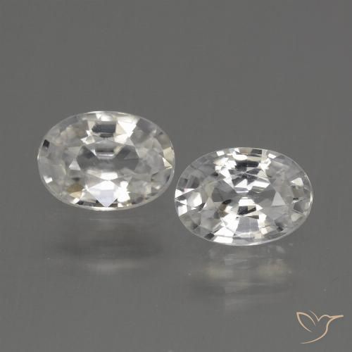 2.30ctw Natürlicher Warmweiß Zirkon, Oval, VVS-VS