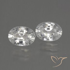 2.50 ct natürliche Weiß Zirkon-Edelsteine, Oval, VVS