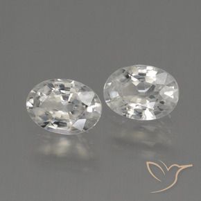 2.18 ct natürliche Warmweiß Zirkon-Edelsteine, Oval, VVS-VS
