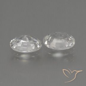 2.18 ct natürliche Warmweiß Zirkon-Edelsteine, Oval, VVS-VS