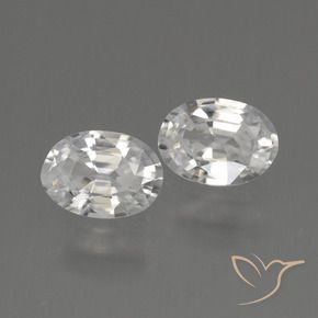 2.09 ct natürliche Weiß Zirkon-Edelsteine, Oval, VVS