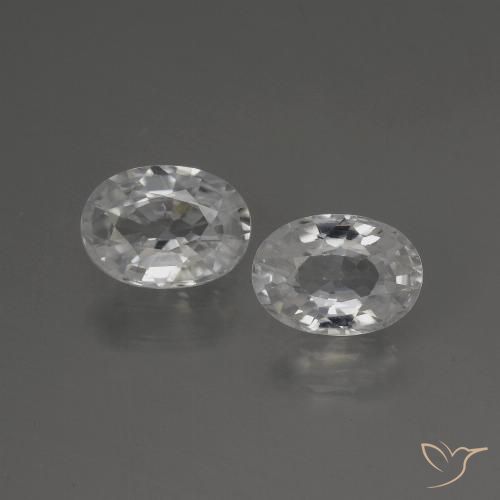 2.30ctw Natürlicher Weiß Zirkon, Oval, VS