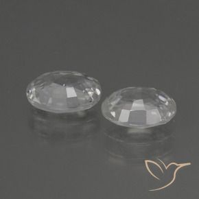 2.30 ct natürliche Weiß Zirkon-Edelsteine, Oval, VS
