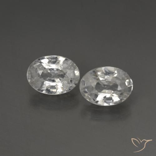 2.14ctw Natürlicher Klares Weiß Zirkon, Oval, VS