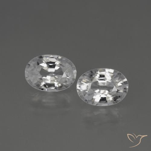 2.51ctw Natürlicher Klares Weiß Zirkon, Oval, VS