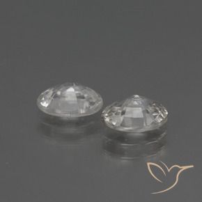 2.41 ct natürliche Weiß Zirkon-Edelsteine, Oval, VVS-VS