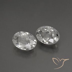 2.23 ct natürliche Weiß Zirkon-Edelsteine, Oval, VS