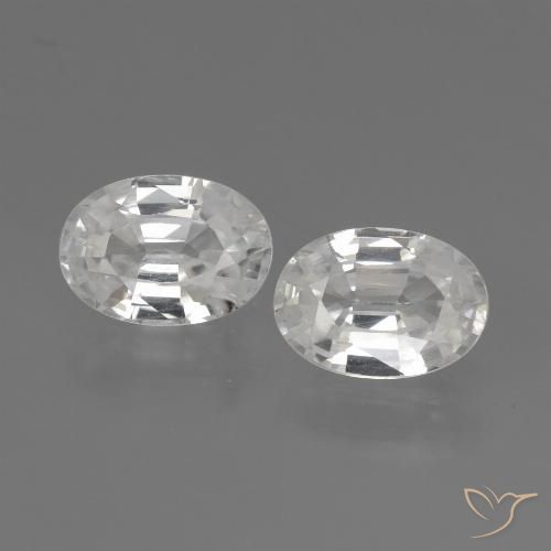 2.41ctw Natürlicher Weiß Zirkon, Oval, VS