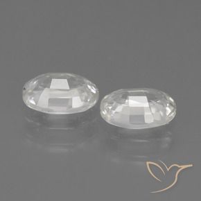 2.41 ct natürliche Weiß Zirkon-Edelsteine, Oval, VS