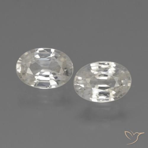 2.40ctw Natürlicher Warmweiß Zirkon, Oval, VS