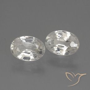 2.40 ct natürliche Warmweiß Zirkon-Edelsteine, Oval, VS
