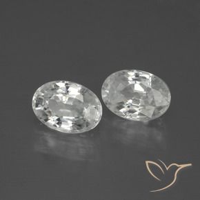2.71 ct natürliche Weiß Zirkon-Edelsteine, Oval, VS
