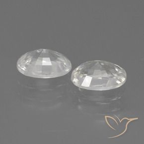 2.50 ct natürliche Weiß Zirkon-Edelsteine, Oval, VS