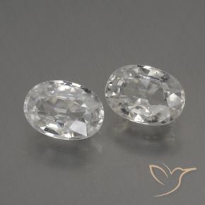 2.55 ct natürliche Warmweiß Zirkon-Edelsteine, Oval, VS