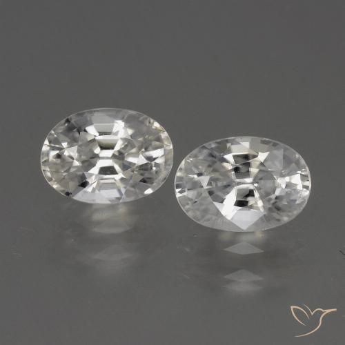 2.65ctw Natürlicher Warmweiß Zirkon, Oval, VVS-VS