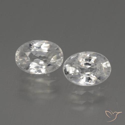 2.46ctw Natürlicher Weiß Zirkon, Oval, VS