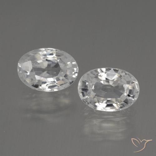 2.69ctw Natürlicher Warmweiß Zirkon, Oval, VVS-VS