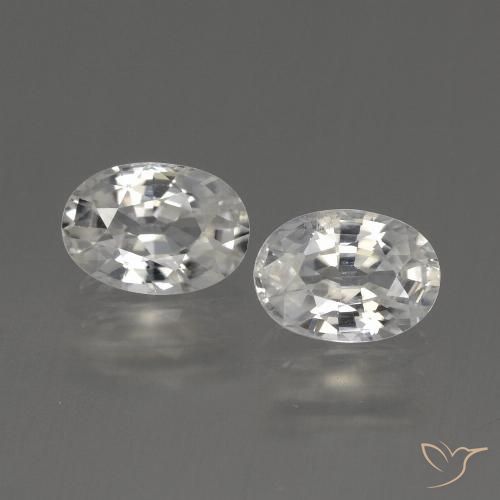 2.16ctw Natürlicher Warmweiß Zirkon, Oval, VS