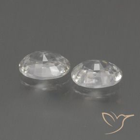 2.16 ct natürliche Warmweiß Zirkon-Edelsteine, Oval, VS