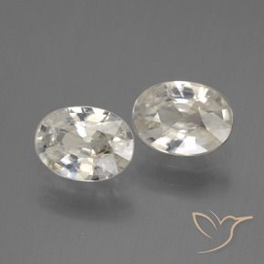 2.07 ct natürliche Warmweiß Zirkon-Edelsteine, Oval, VS