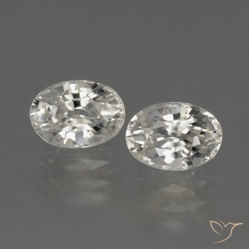 2.64ctw Natürlicher Warmweiß Zirkon, Oval, VS