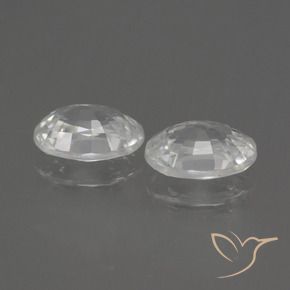 2.53 ct natürliche Weiß Zirkon-Edelsteine, Oval, VS