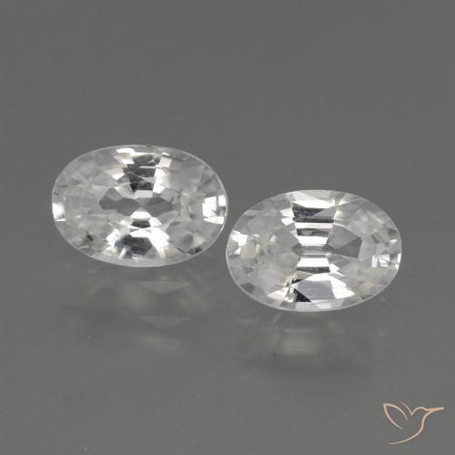 2.27ctw Natürlicher Weiß Zirkon, Oval, VS