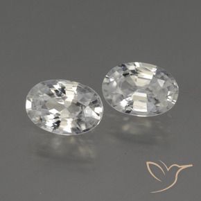 2.27 ct natürliche Weiß Zirkon-Edelsteine, Oval, VS