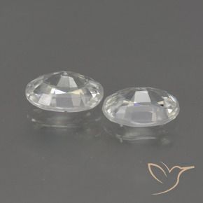 2.27 ct natürliche Weiß Zirkon-Edelsteine, Oval, VS