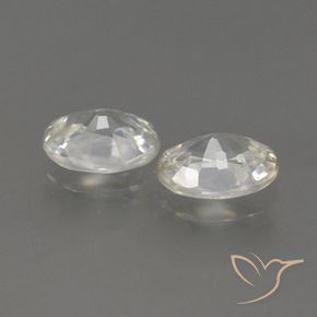 2.32 ct natürliche Warmweiß Zirkon-Edelsteine, Oval, VVS-VS
