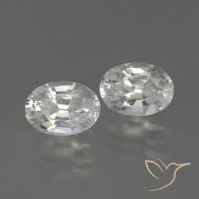 2.40 ct natürliche Weiß Zirkon-Edelsteine, Oval, VS